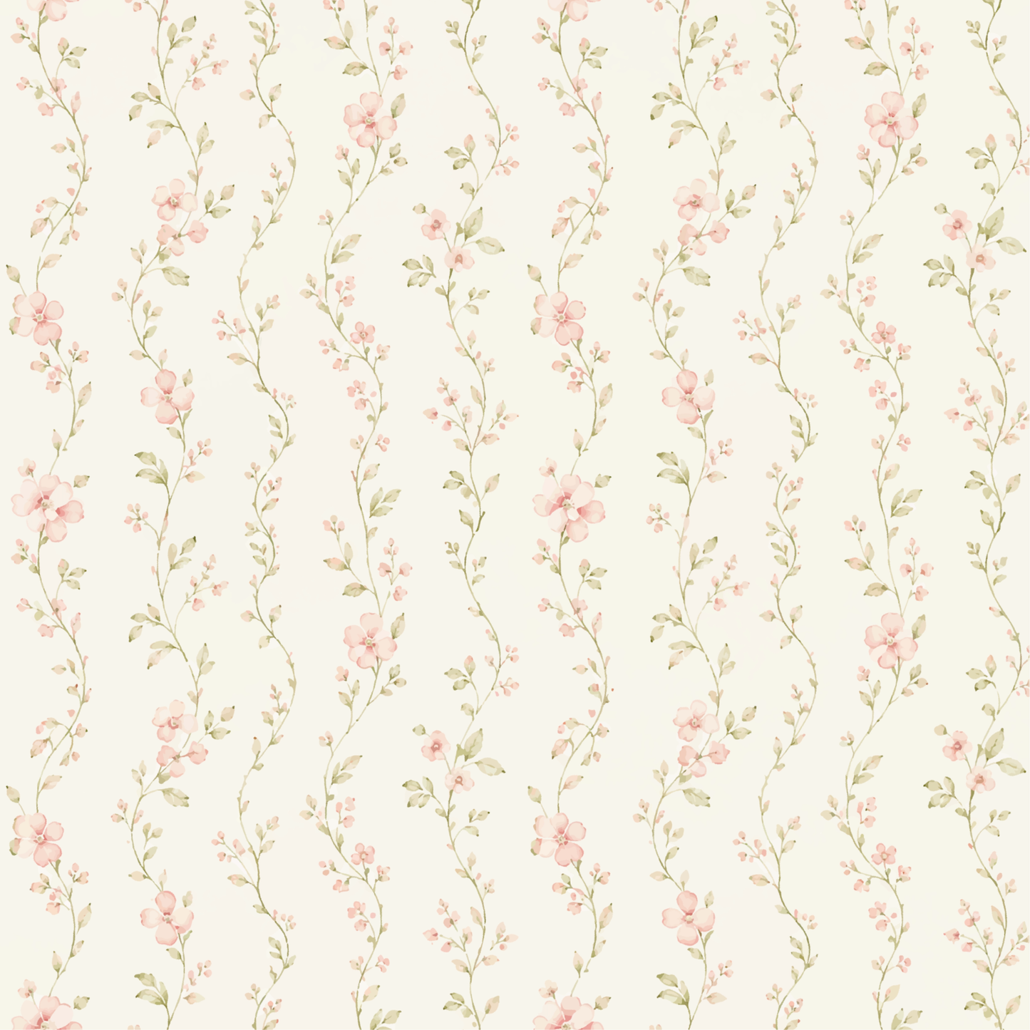 elara floral wallpaper for children's rooms exclusively by The Baby Cot Shop