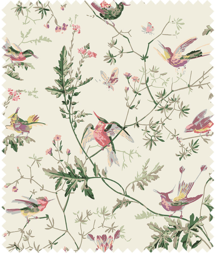 Hummingbirds Cotton Fabric