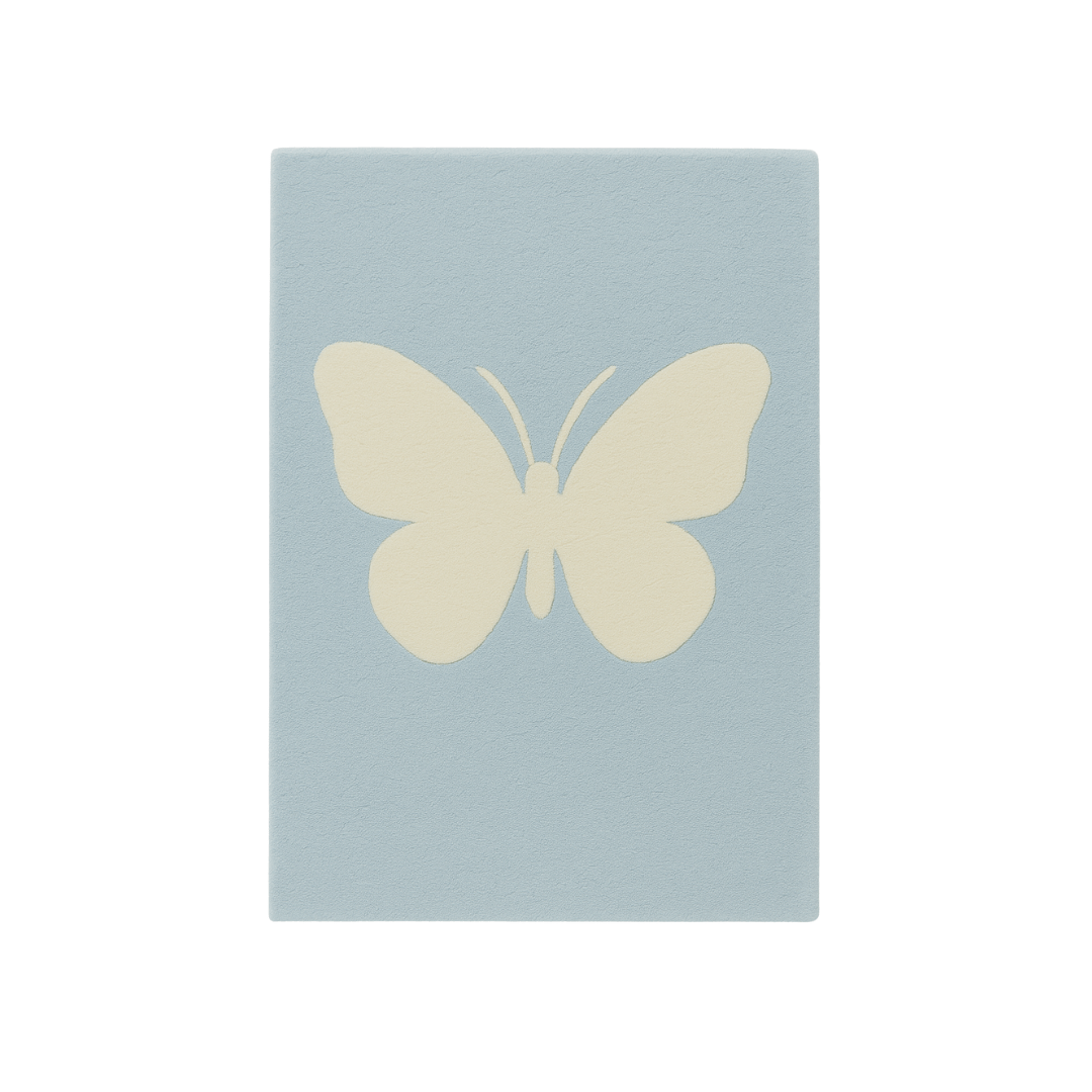 Butterfly Rug in Powder Blue - The Baby Cot Shop, Chelsea