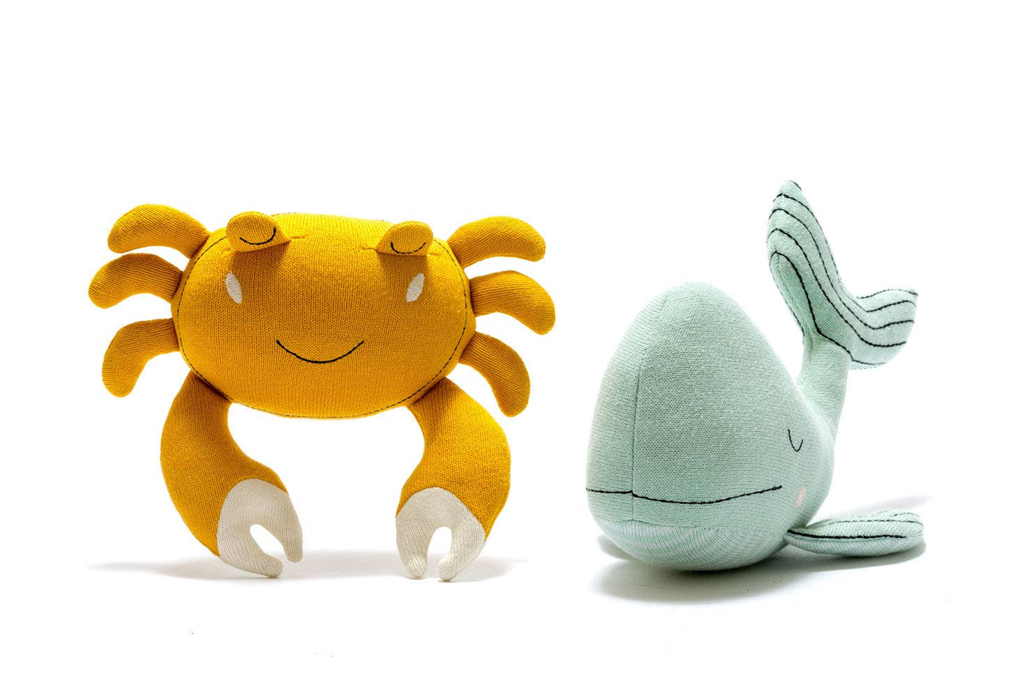 Closed Eyes Whale Soft Toy - The Baby Cot Shop, Chelsea