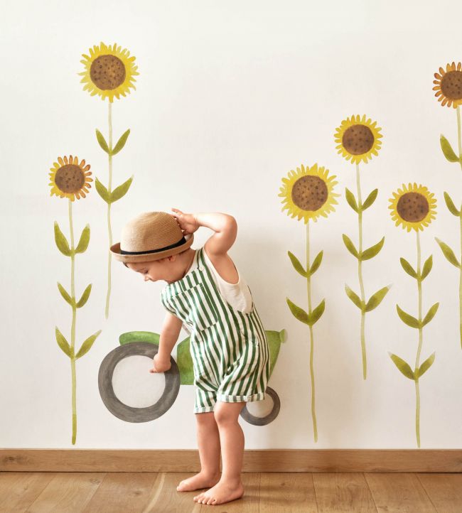 Decor Pre - Encolle Sunflower Wallpanel by Casadeco - The Baby Cot Shop, Chelsea