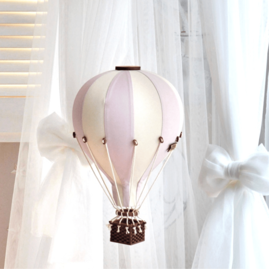 Dusty Pink & Cream Hot Air Balloon - The Baby Cot Shop, Chelsea