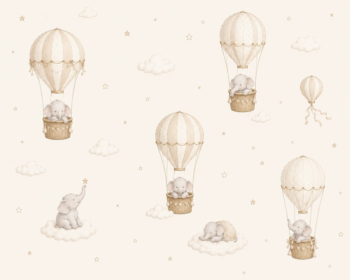 Eleanor's Adventure Wallpaper - Sand - The Baby Cot Shop, Chelsea