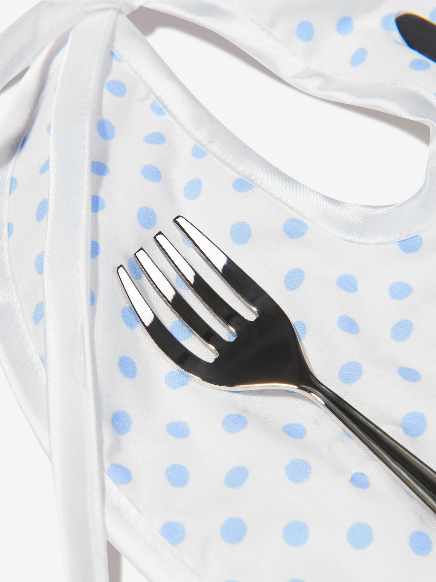English Trousseau Baby Boys Silver Plated Cutlery Set With Bib - The Baby Cot Shop, Chelsea