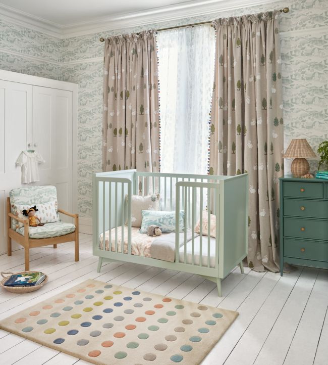 Fluffy Bunnies Fabric - The Baby Cot Shop, Chelsea