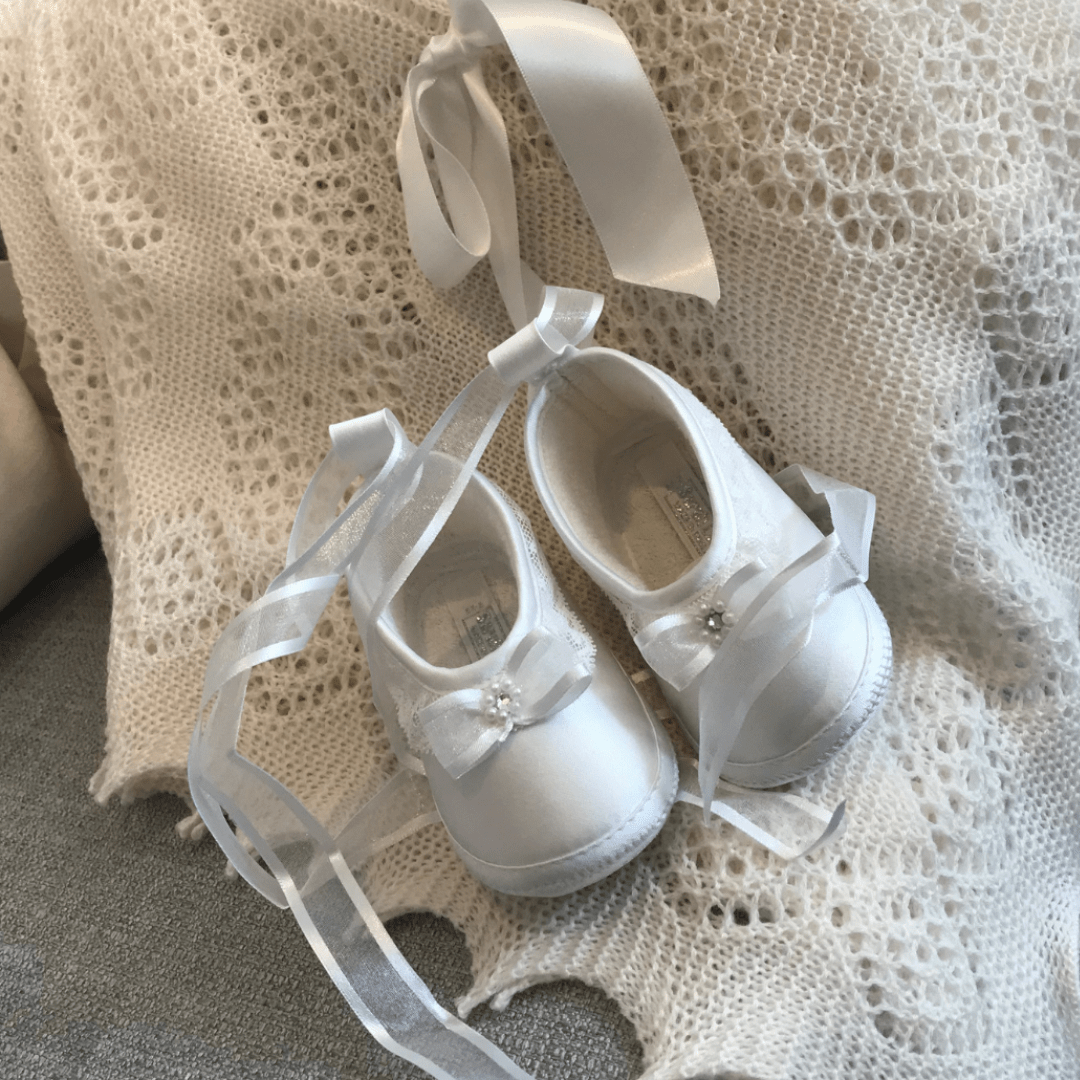 Ivory Baby Shawl - Pure Wool - The Baby Cot Shop, Chelsea