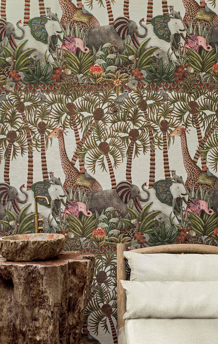 Letaba March Grasscloth Wallpaper - The Baby Cot Shop, Chelsea