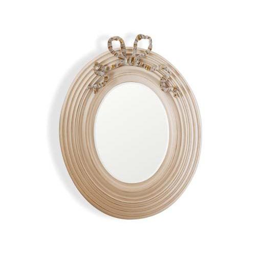 Notte Fatata Bow Accent Oval Mirror - The Baby Cot Shop, Chelsea