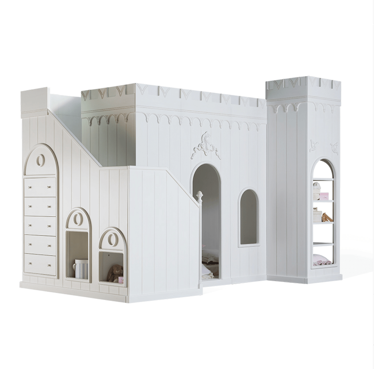 Notte Fatata Castle Bunk Bed - The Baby Cot Shop, Chelsea