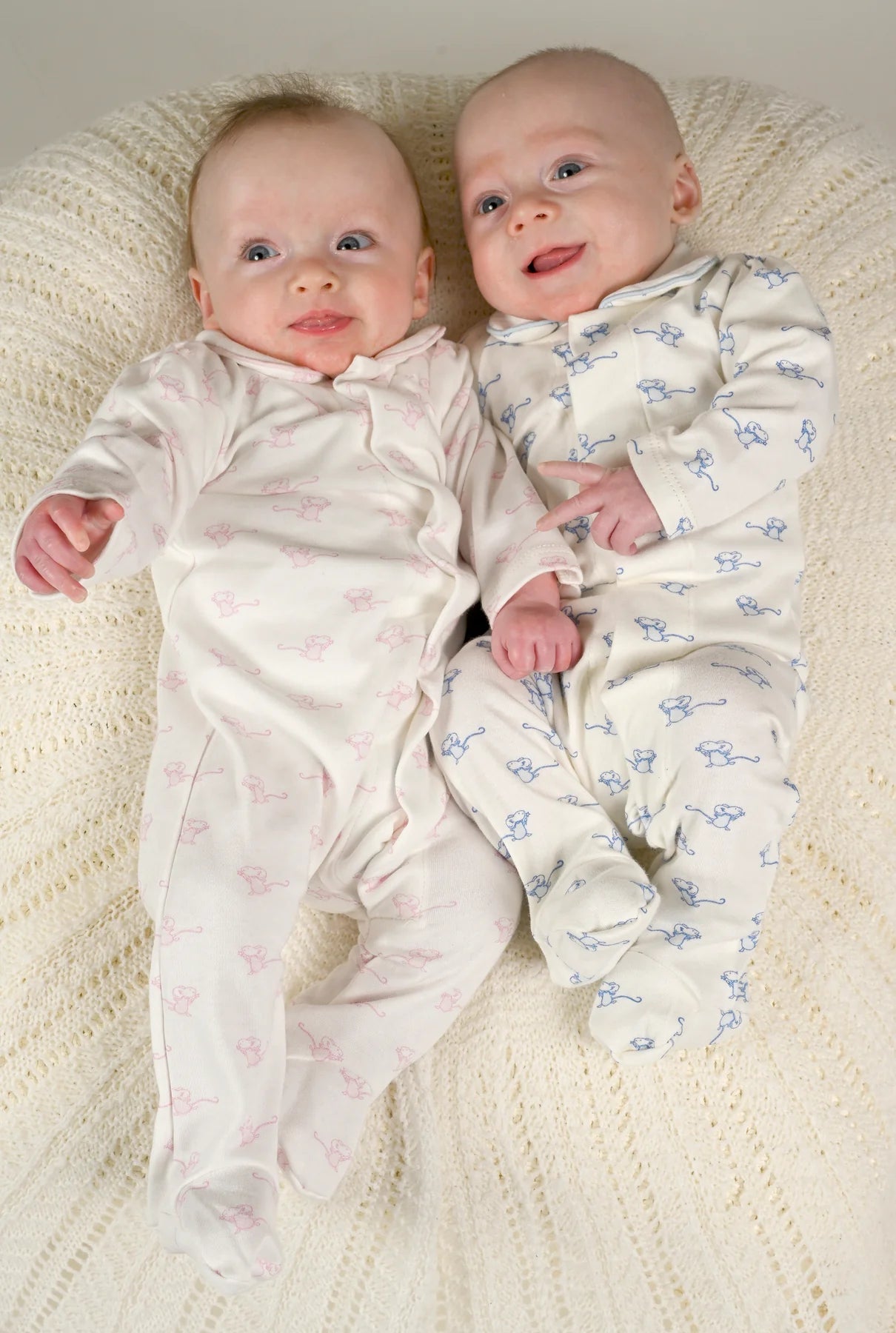 Pink Mouse Cotton Onesie by Magnet Mouse - The Baby Cot Shop, Chelsea