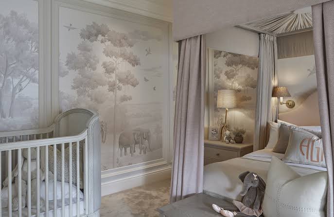 Safari Wallpaper by Sophie Patterson for Fromental - The Baby Cot Shop, Chelsea