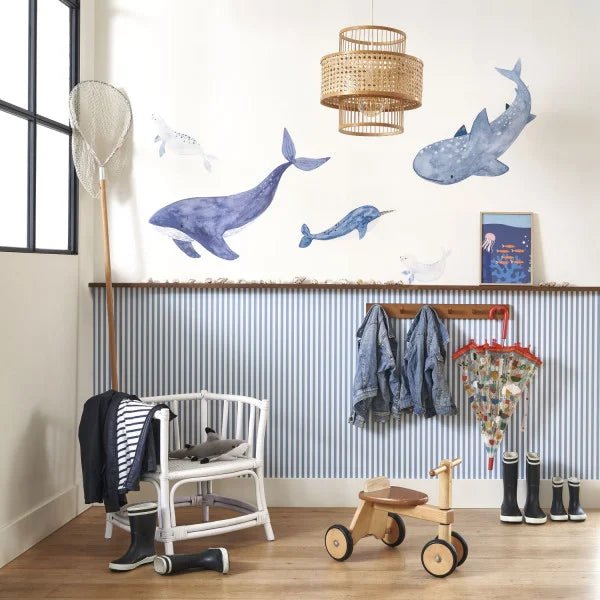 Sea Life Spray Up Wallpanel by Casadeco - The Baby Cot Shop, Chelsea