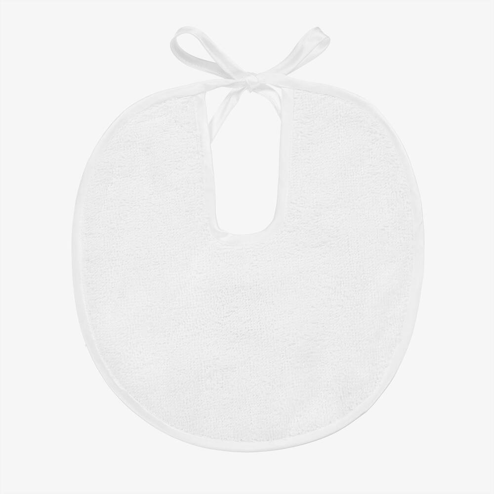 Silver Egg Cup, Spoon & Bib Baby Blue Gift Set - The Baby Cot Shop, Chelsea