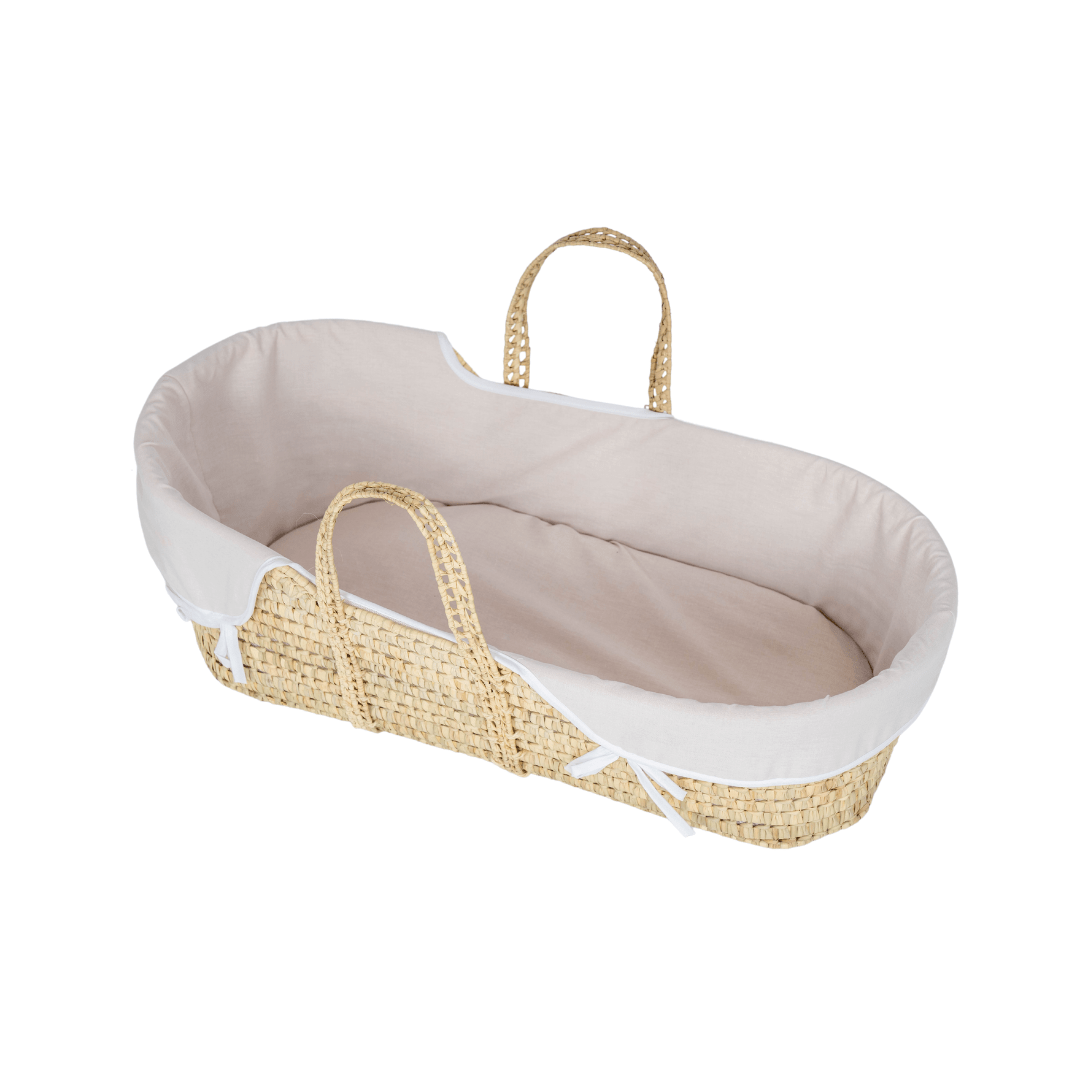 Simply Linen Moses Basket - The Baby Cot Shop, Chelsea