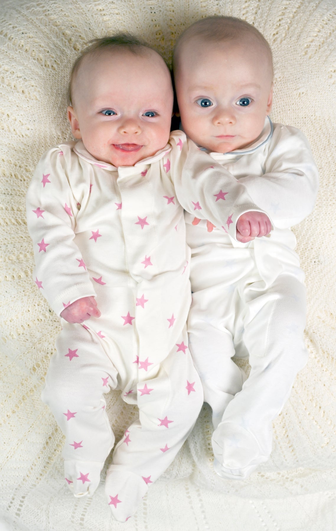Star Cotton Onesie in Blue by Magnet Mouse - The Baby Cot Shop, Chelsea