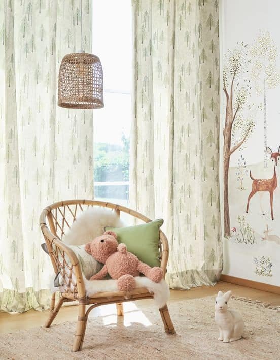 The Enchanted Forest With Doe Wallpanel by Casadeco - The Baby Cot Shop, Chelsea