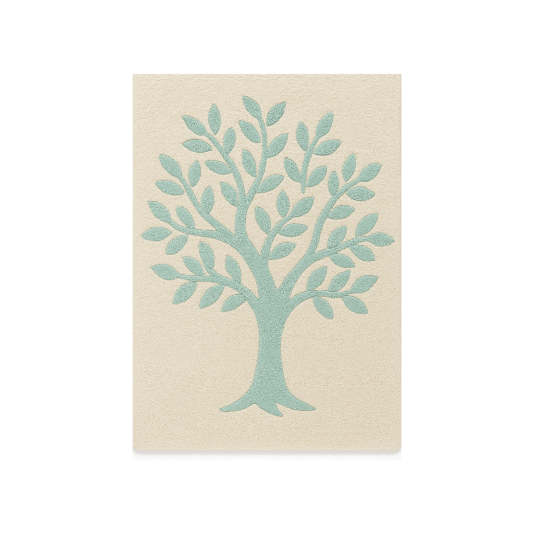 Tree of Life Rug in Dove Grey - Two - Pile Height - The Baby Cot Shop, Chelsea