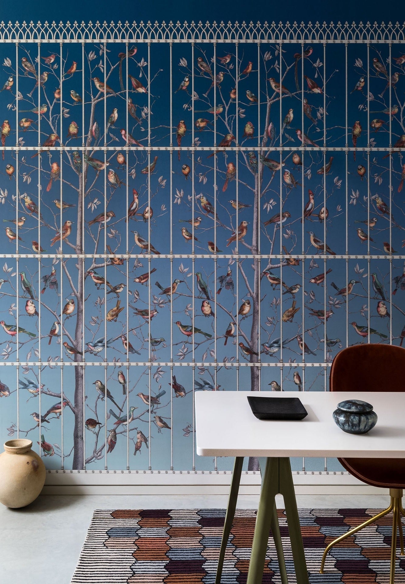 Uccelli Wallpaper - The Baby Cot Shop, Chelsea