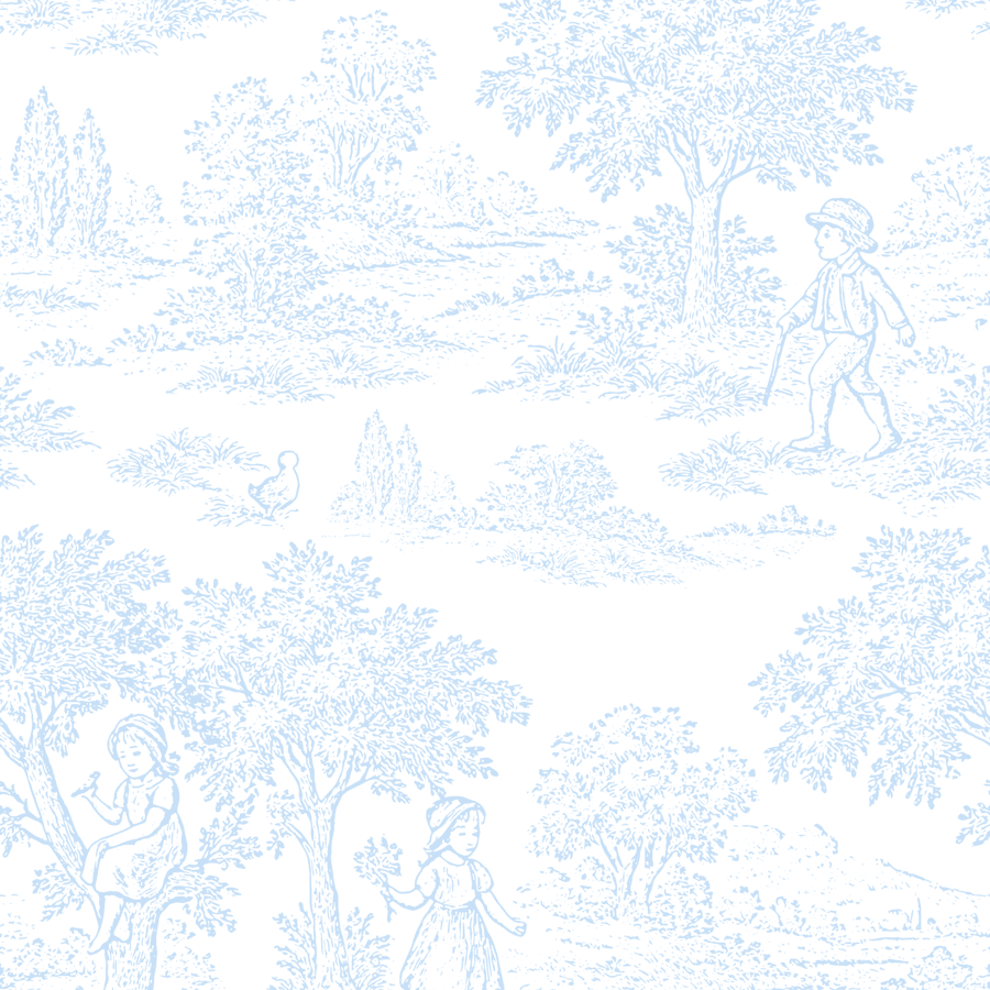 Whispering Meadow - Toile de Jouy Wallpaper - The Baby Cot Shop, Chelsea
