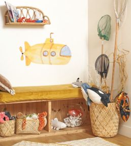 Yellow Submarine Spray Up Wallpanel by Casadeco - The Baby Cot Shop, Chelsea