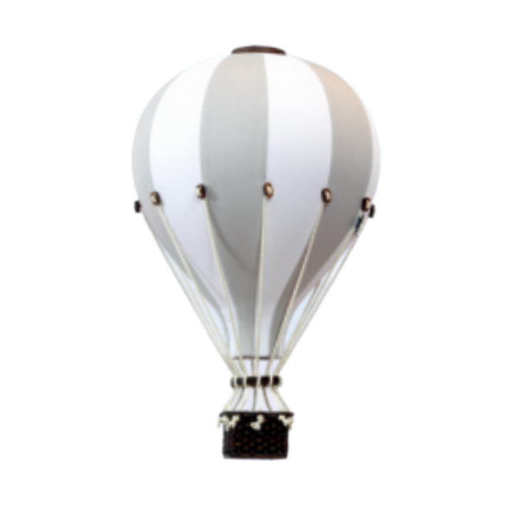 Grey and White Decorative Hot Air Balloon