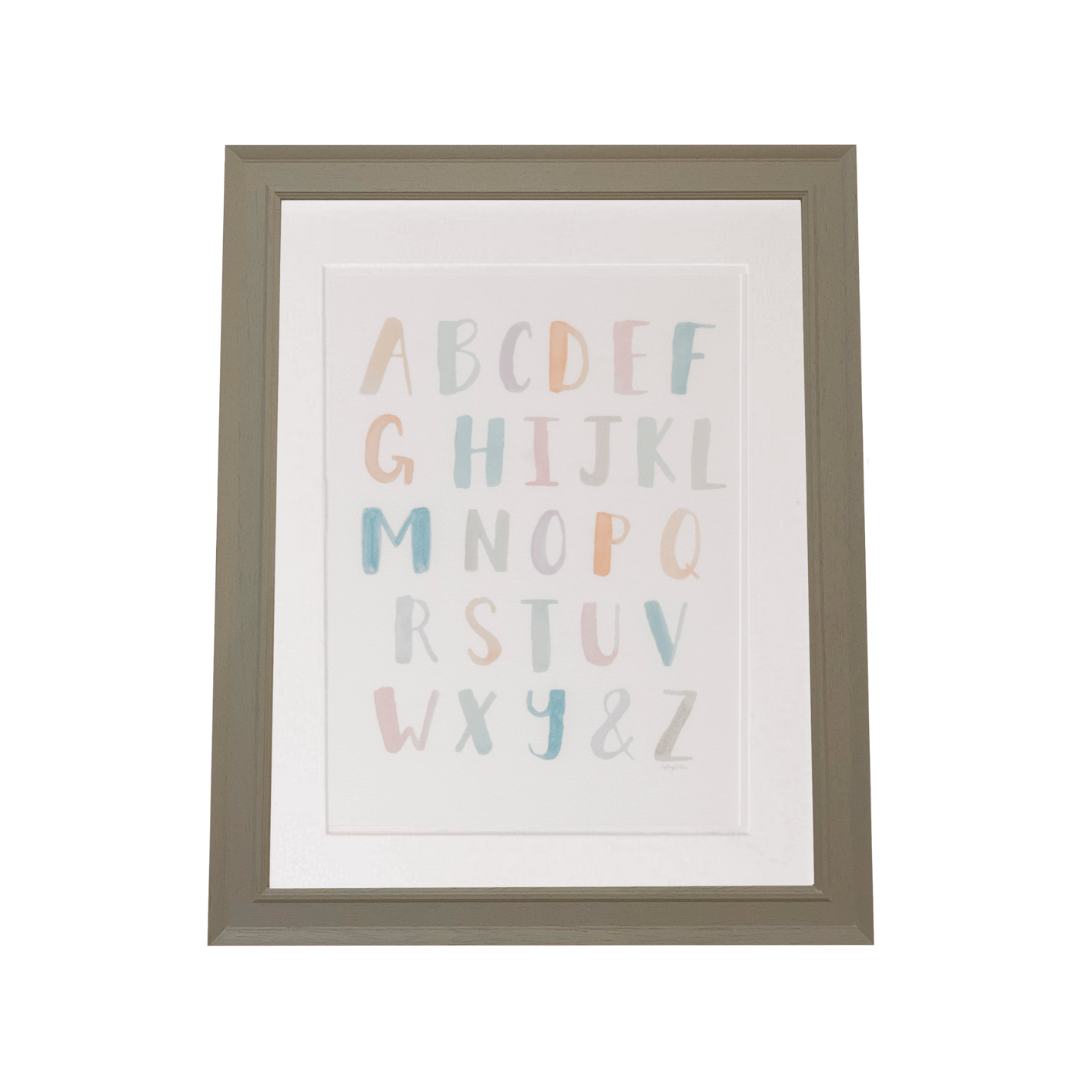 ABC Watercolour Nursery Print - The Baby Cot Shop, Chelsea