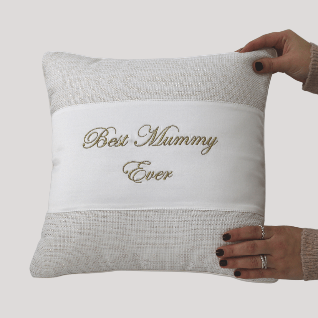 Embroidered Cushion at The Baby Cot Shop, Chelsea