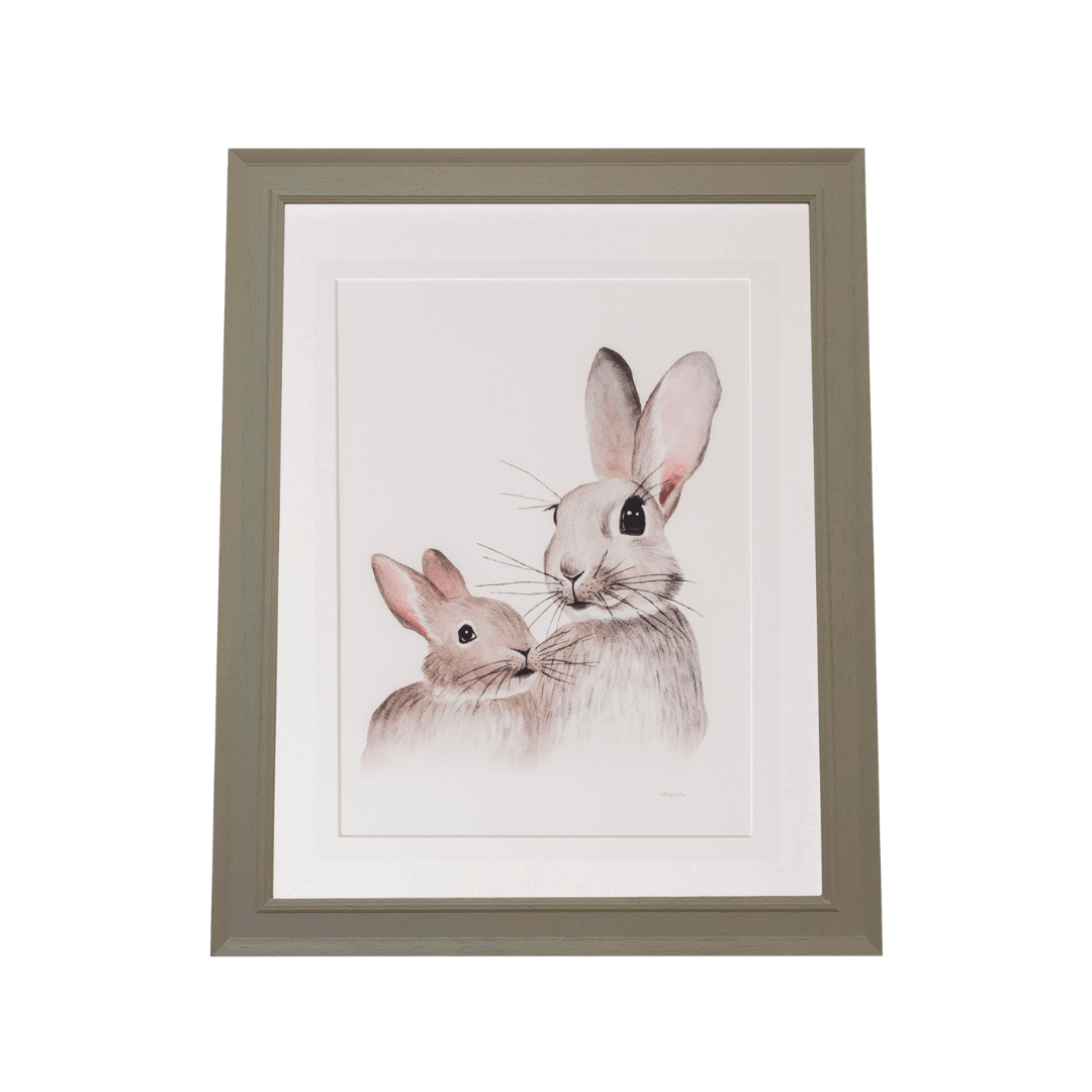 Bunny Mummy & Me Nursery Art Print - The Baby Cot Shop, Chelsea