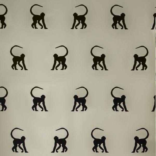 Cheeky Monkey Ebony Wallpaper - The Baby Cot Shop, Chelsea