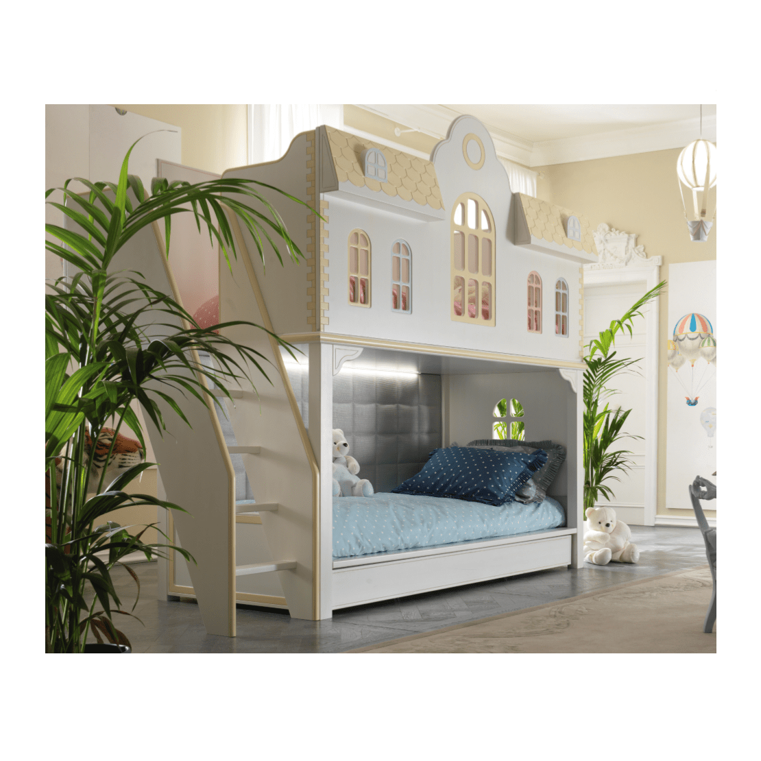 Dollhouse Bunk Bed By Savio Firmino - The Baby Cot Shop, Chelsea