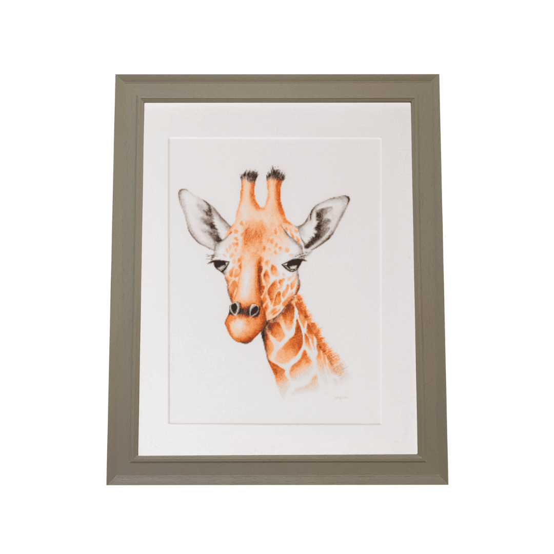 Giraffe Safari Art Print - The Baby Cot Shop, Chelsea
