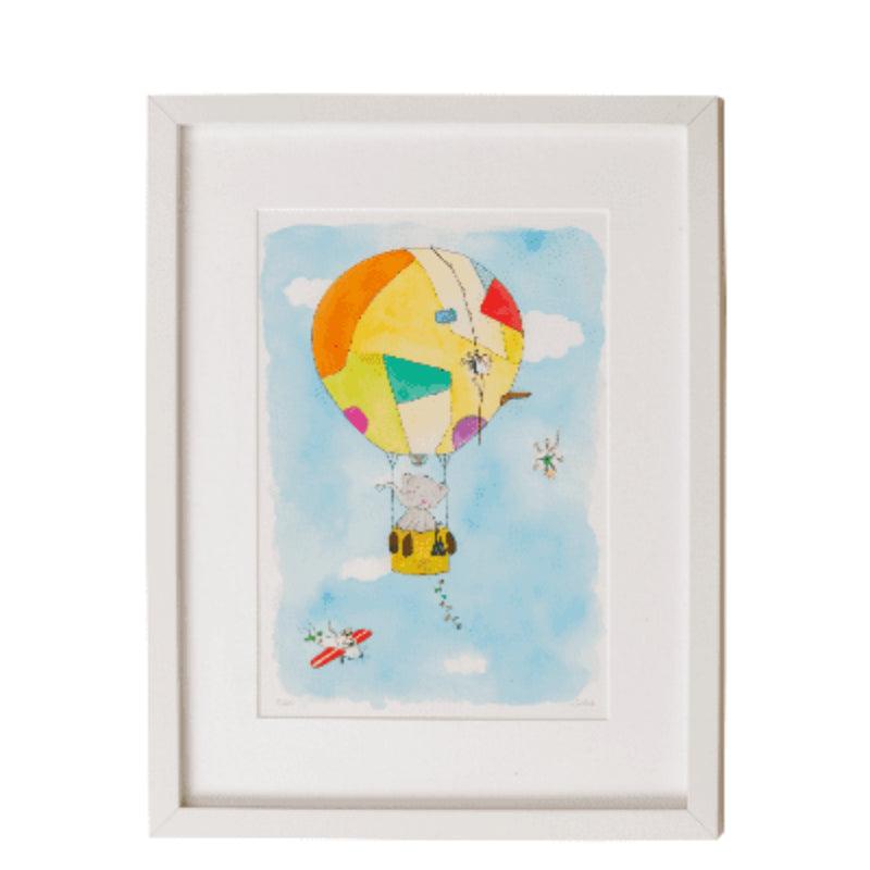 Hot Air Balloon Framed Print - The Baby Cot Shop, Chelsea