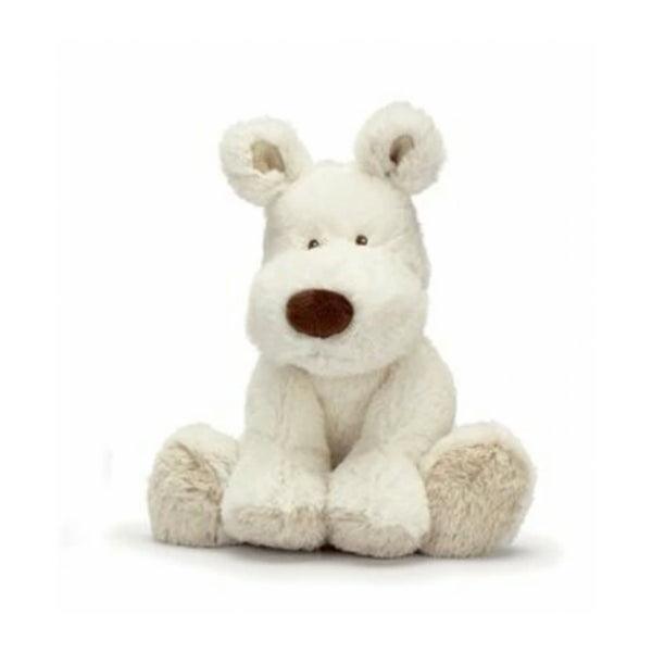 Plush Sitting Dog Toy - Ivory - The Baby Cot Shop, Chelsea