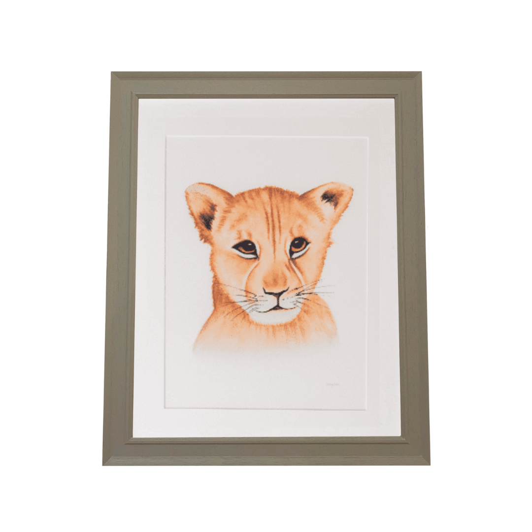 Lion Safari Art Print - The Baby Cot Shop, Chelsea