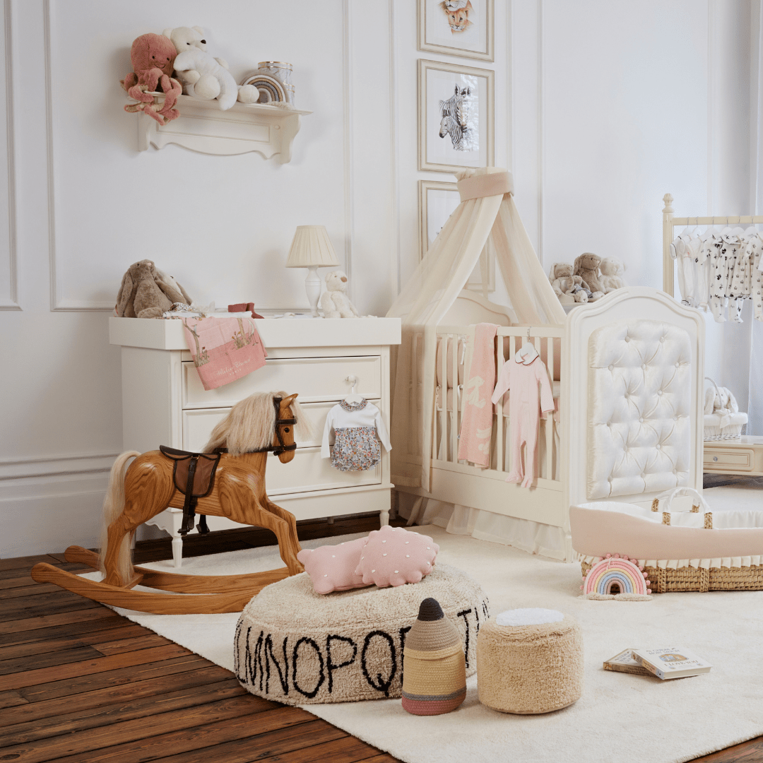 Luxury Rocking Horse - Oak - The Baby Cot Shop, Chelsea
