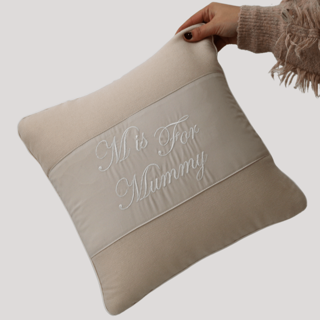 Embroidered Cushion at The Baby Cot Shop, Chelsea