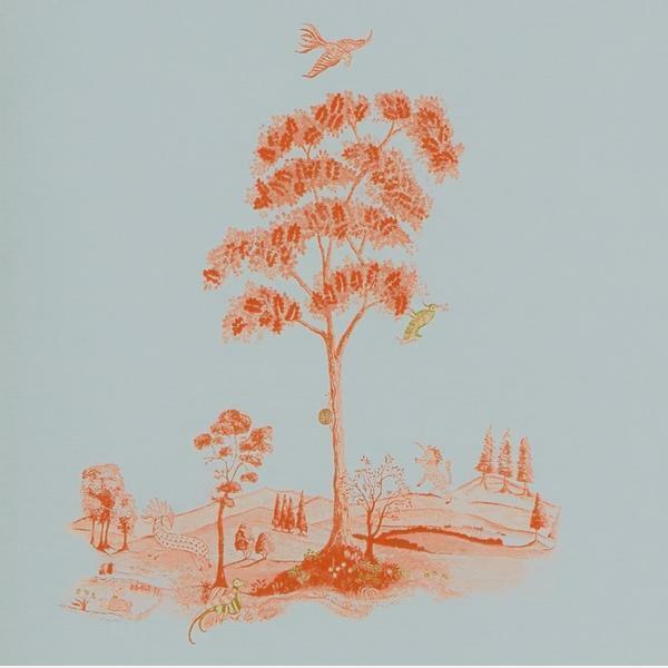 Pear Tree Sunset Orange Wallpaper - The Baby Cot Shop, Chelsea