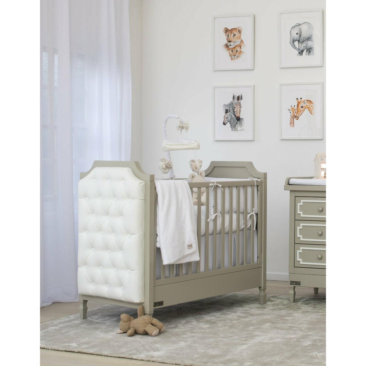 regency tufted cot bed
