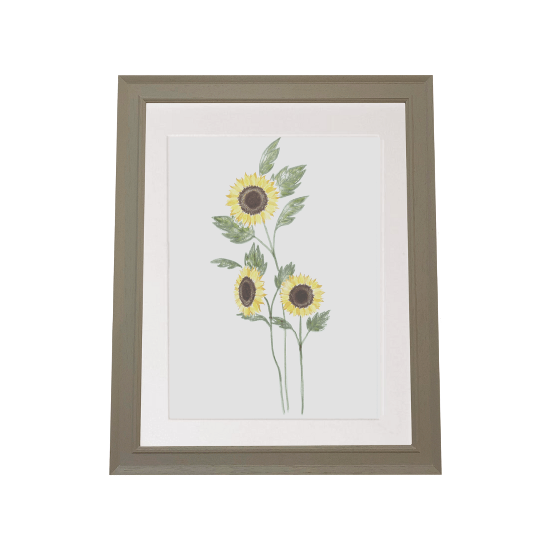 Sunflower Bouquet Art Print - The Baby Cot Shop, Chelsea