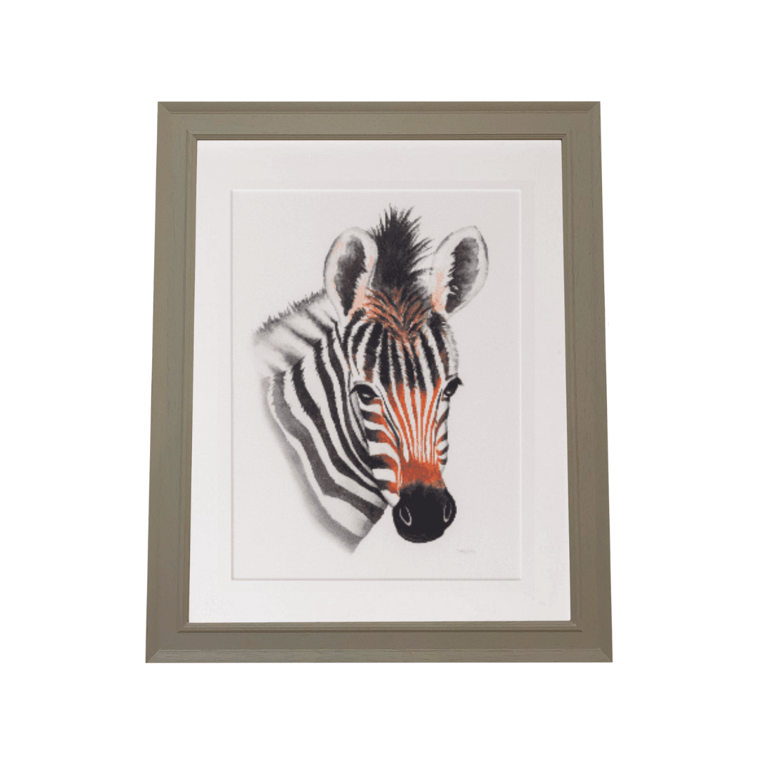 Zebra Safari Art Print - The Baby Cot Shop, Chelsea