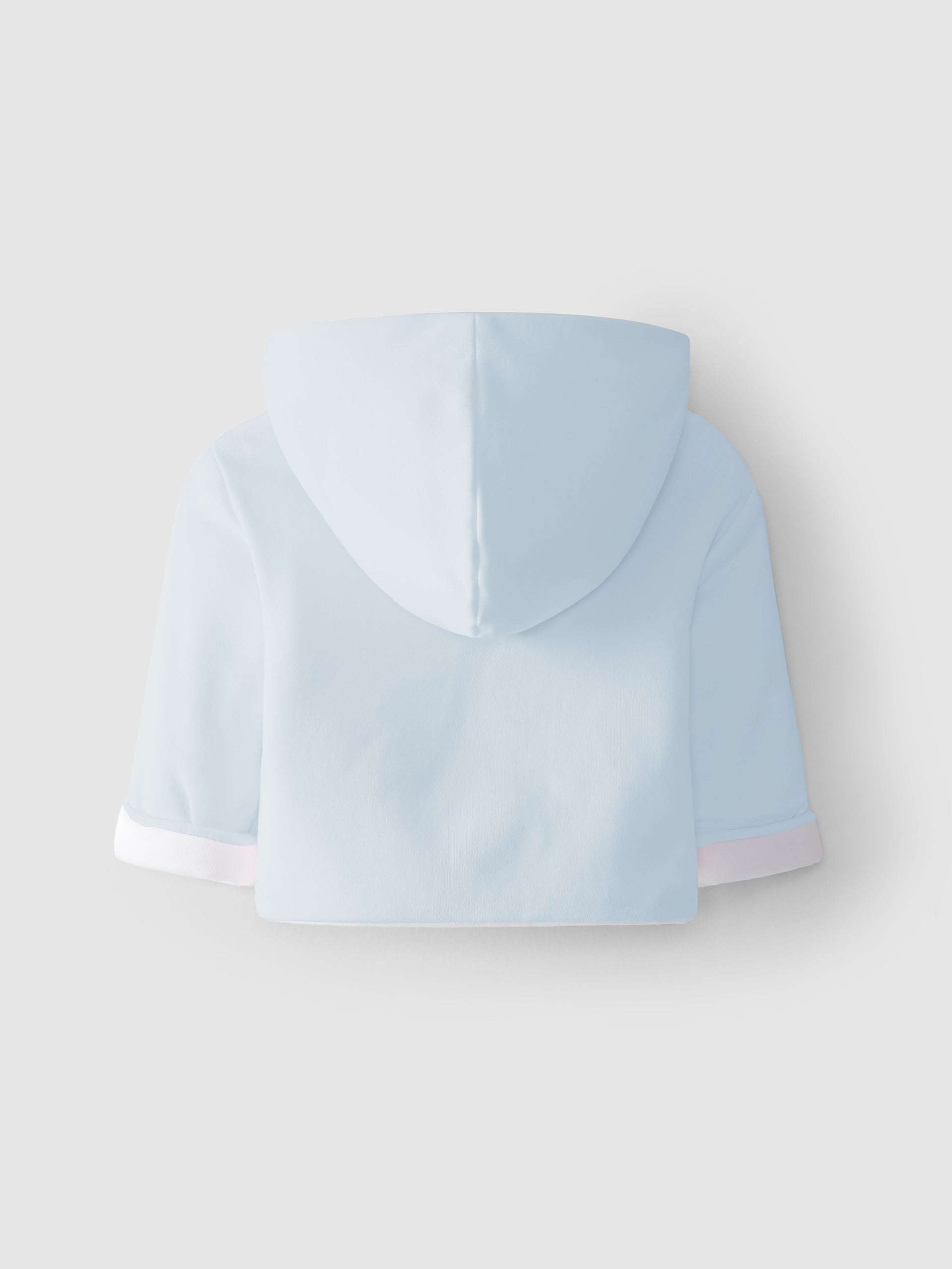 Baby blue Cotton coat with hood and pocket | Luxury Gifts