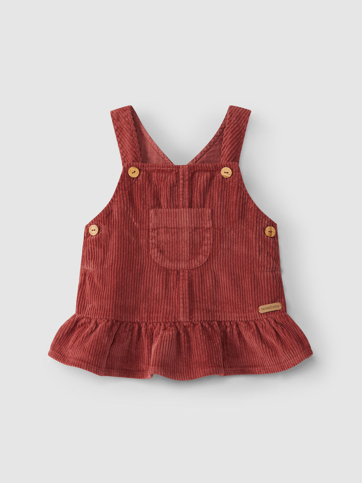 Corduroy Dungaree Skirt