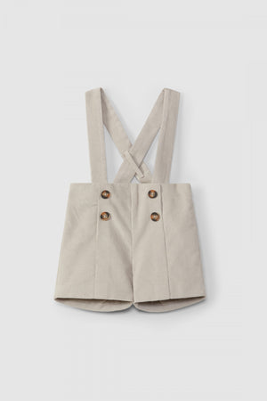 Corduroy Overall Shorts  | Organic nursery fabrics