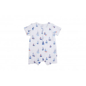 Nautical Boats Henley Shortall Blue - Babysuit
