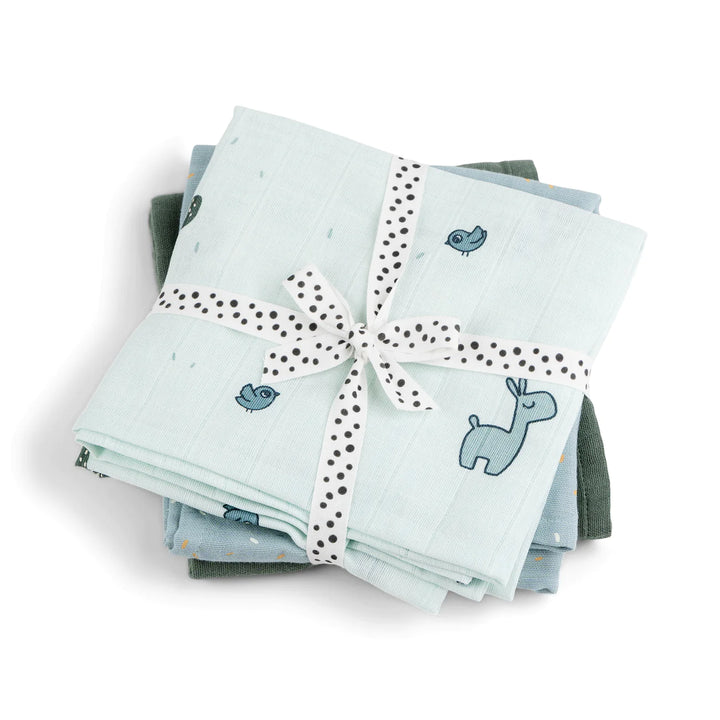 Muslin Swaddle 2-pack - lalee - blue | Unique baby gifts
