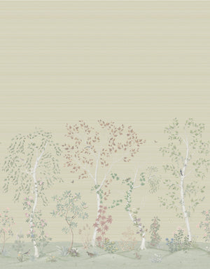 Seasonal Woods Grasscloth Wallpaper
