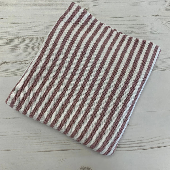 Organic Striped Baby Blanket - Raspberry