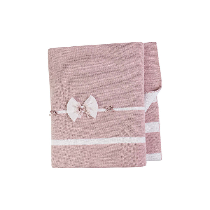 Pink Stripe Wool blanket