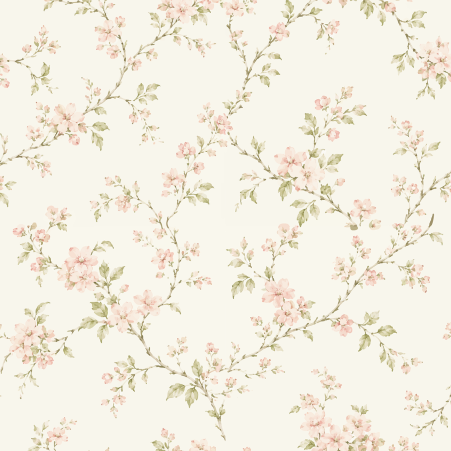 solene floral wallpaper for kids rooms exclusively by The Baby Cot Shop