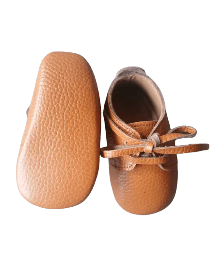 Brown Lace-up First Walker